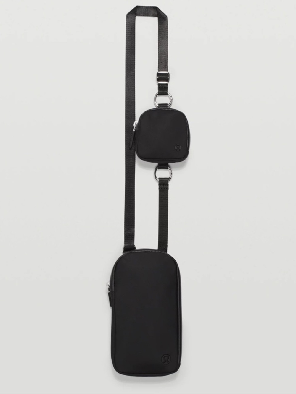 lululemon athletica Black Dual-Pouch Crossbody Belt Bag